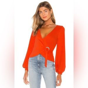 NWOT! Lovers and Friends “Somme” Sweater in Orange | size: XXS